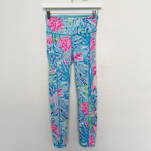 Lilly Pulitzer Luxletic Weekender High Rise Sink Or Swim UPF 50+ Leggings